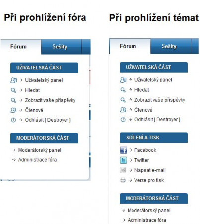 qtpHll.jpg (47.47 KiB) Zobrazeno 1294725 x kategorie fórum se mění podle toho, na jaké stránce právě jste